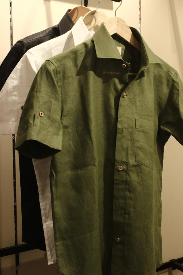 hemp half sleeve shirt