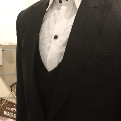 black suit hemp
