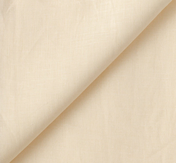 Hemp Fabric Yarn Dyed - Cream