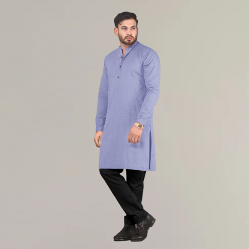 Festive hemp kurta for men