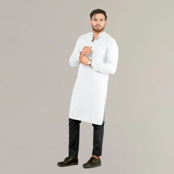 white kurta rakhi