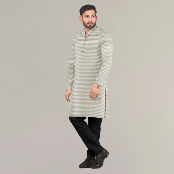 hemp kurta stripes